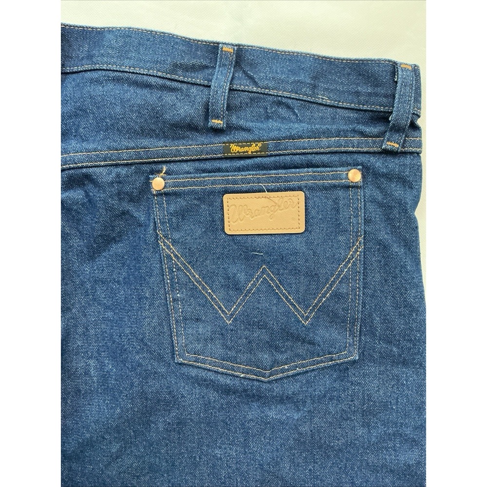 Wrangler 13MWZ Cowboy Cut Jeans Men's 46x32 Blue Original Fit Pro Rodeo Denim